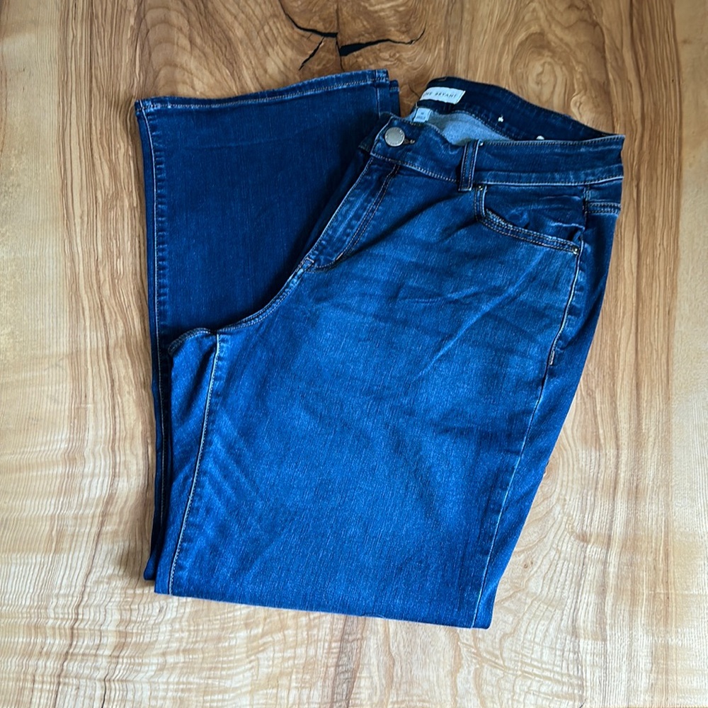 Lane Bryant Dark Blue Denim Boot Cut Jeans